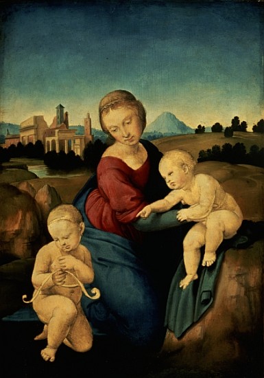 The Esterhazy Madonna, c.1507-08 (tempera & oil on poplar panel) van (Raffael) Raffaello Santi