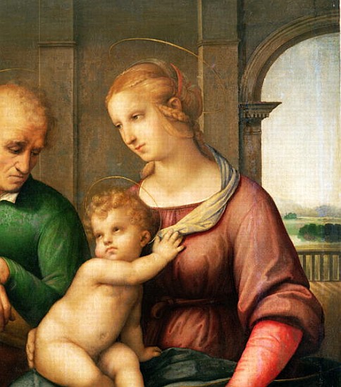 The Holy Family, 1506 (detail of 47576) van (Raffael) Raffaello Santi