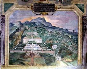 The Villa Lante, fresco in the Loggia