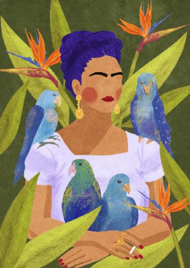 Frida and birds