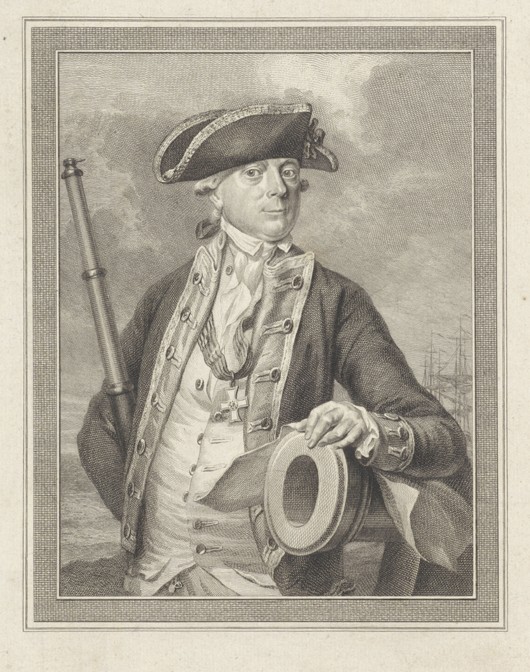 Admiral Jan Hendrik van Kinsbergen (1735-1819), Count of Doggersbank van Reinier Vinkeles
