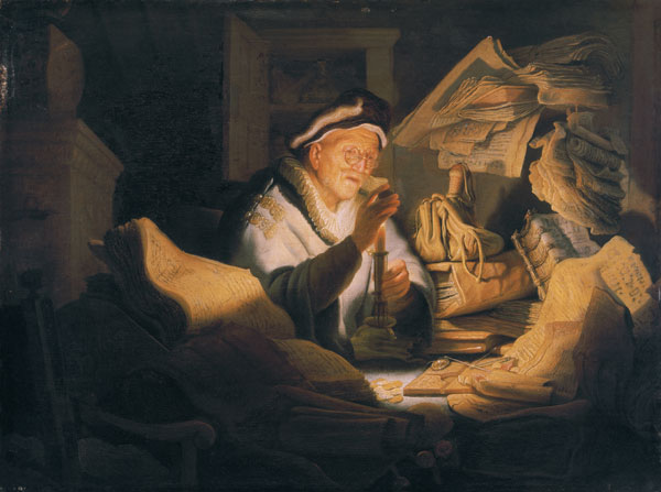 De geldwisselaar van Rembrandt van Rijn