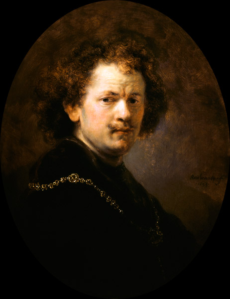 Selbstbildnis mit entblösstem Haupt van Rembrandt van Rijn