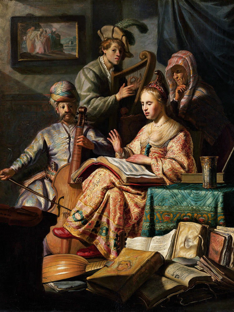 Allegory of Music van Rembrandt van Rijn