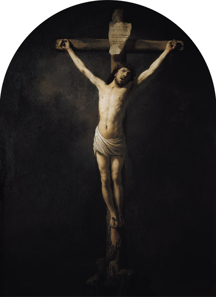 Christ on the Cross van Rembrandt van Rijn