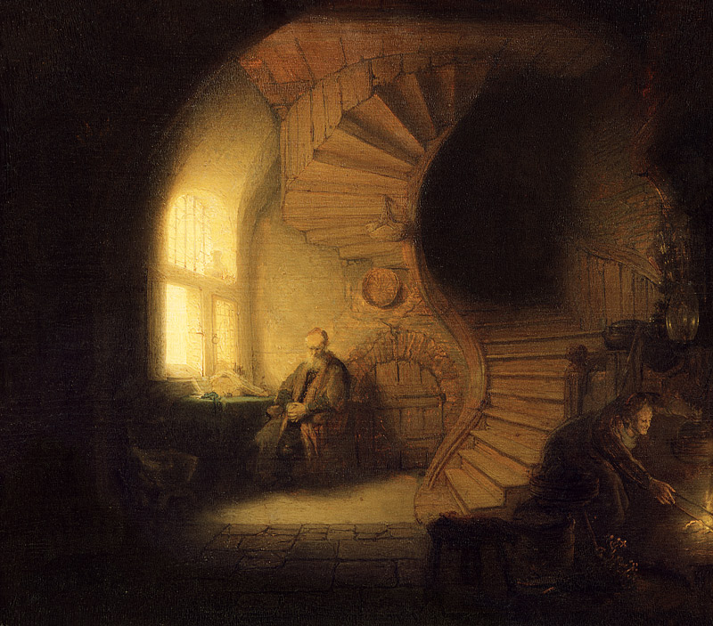 De filosoof  van Rembrandt van Rijn