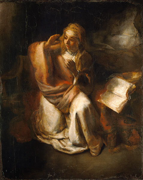 Verkondiging aan Maria  van Rembrandt van Rijn