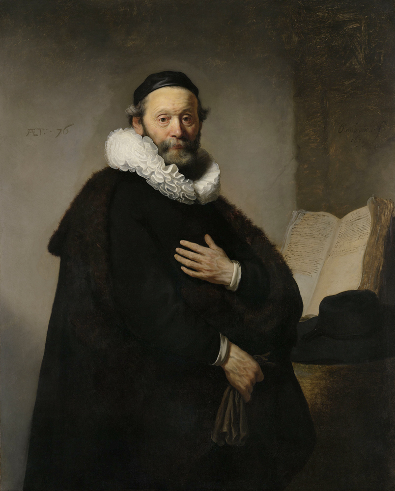 Portrait of Remonstrant Minister Johannes Wtenbogaert van Rembrandt van Rijn