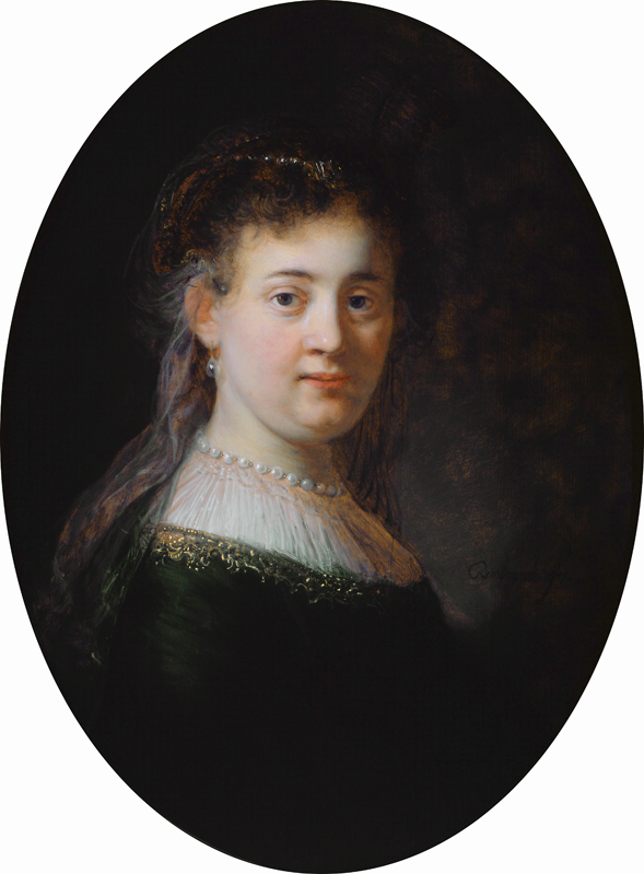 Portrait of Saskia van Uylenburgh van Rembrandt van Rijn