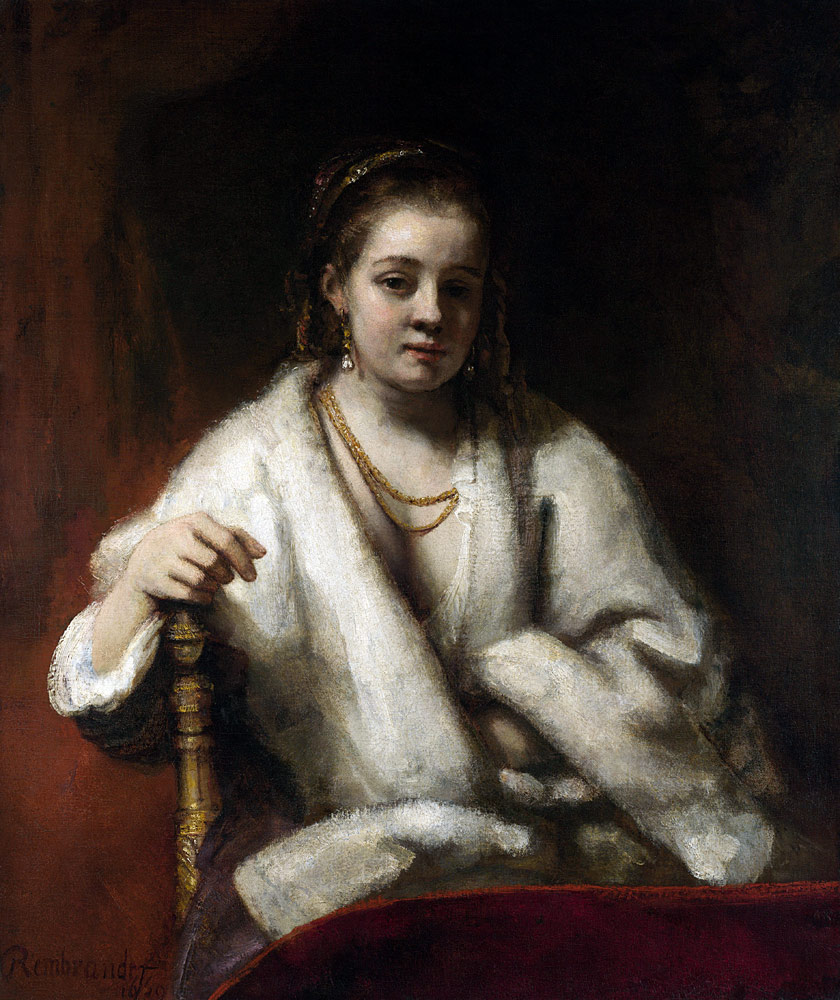 Portrait of Hendrickje Stoffels van Rembrandt van Rijn