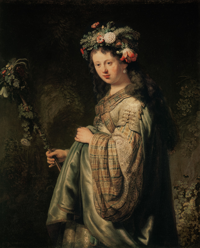  Saskia als Flora van Rembrandt van Rijn