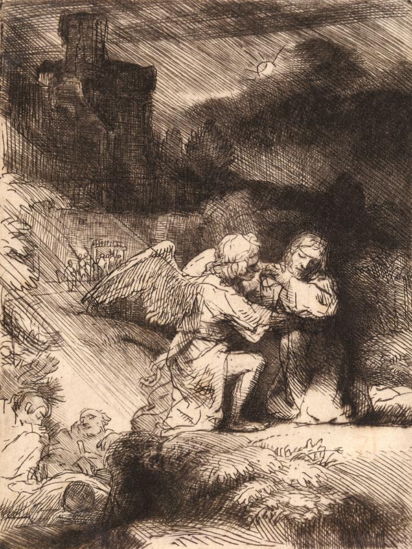 The Agony in the Garden van Rembrandt van Rijn