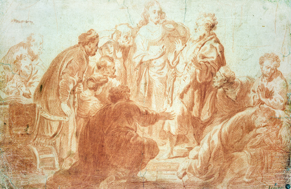 The Doubting Thomas van Rembrandt van Rijn