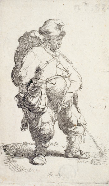 De pissende man van Rembrandt van Rijn