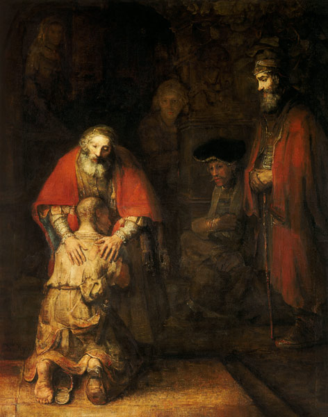Terugkeer van de verloren zoon - van Rembrandt van Rijn