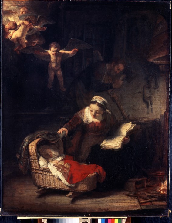 The Holy Family van Rembrandt van Rijn