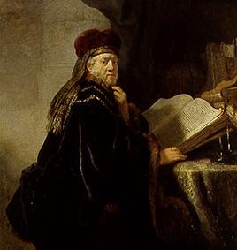 Der Gelehrte (oder: Alter Rabbi) van Rembrandt van Rijn