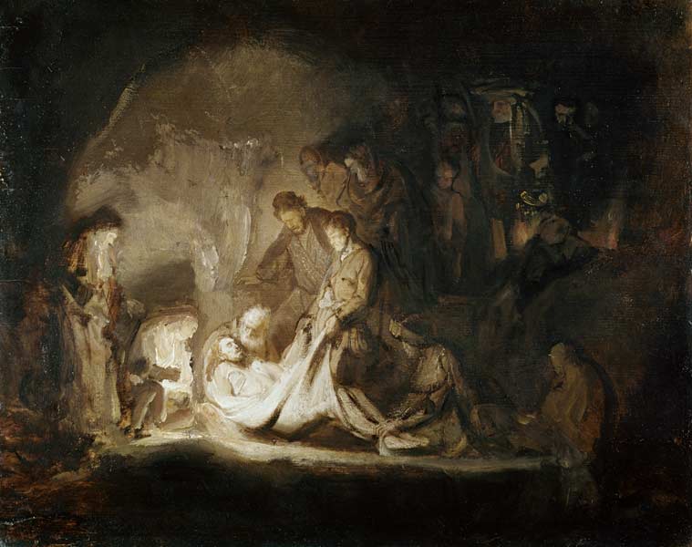 Grablegung Christi van Rembrandt van Rijn