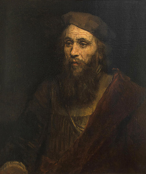 Portret van man van Rembrandt van Rijn