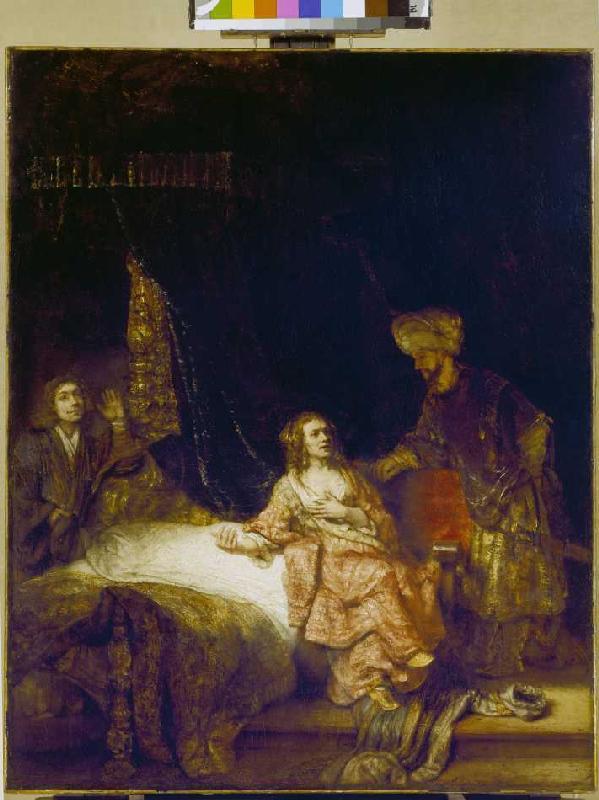 Joseph und die Frau des Potiphar van Rembrandt van Rijn