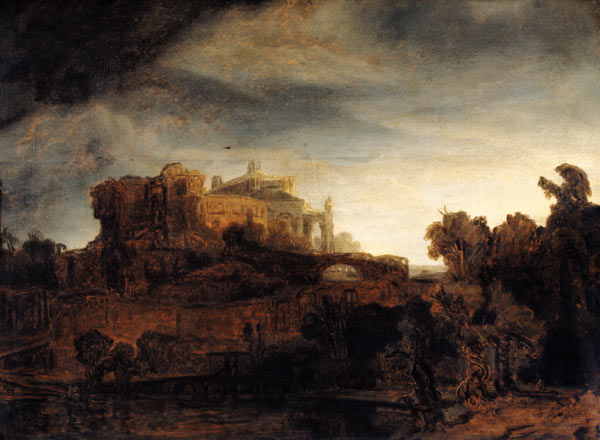 Landscape with a Chateau van Rembrandt van Rijn