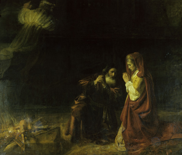 Manoah s Offering / Rembrandt / 1641 van Rembrandt van Rijn