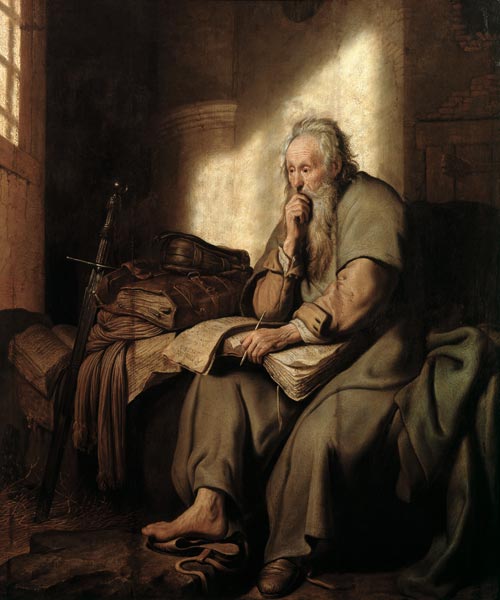 Rembrandt, Paulus in Prison van Rembrandt van Rijn