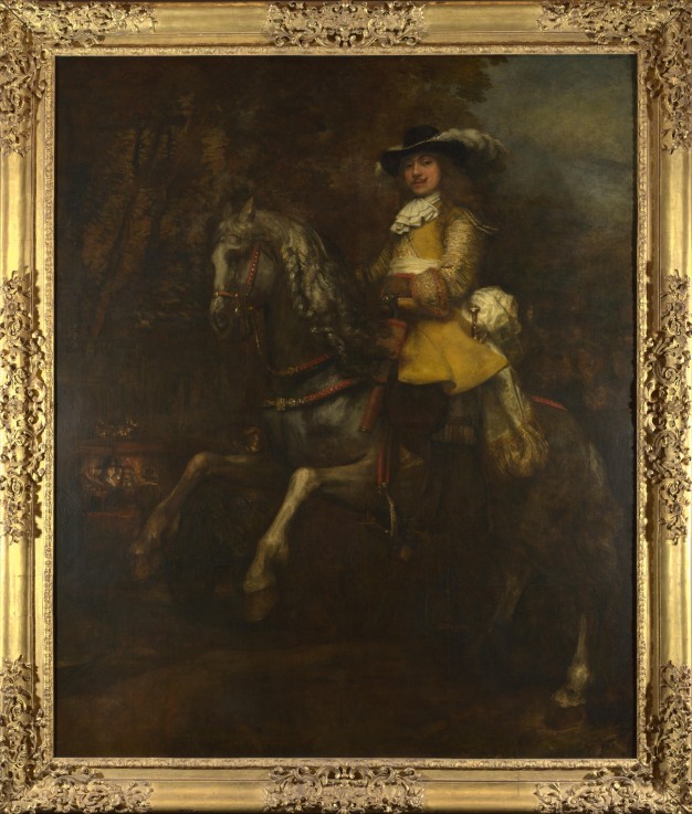 Portrait of Frederick Rihel on Horseback van Rembrandt van Rijn