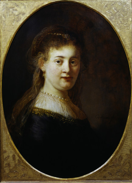 Rembrandt, Saskia mit Schleier van Rembrandt van Rijn