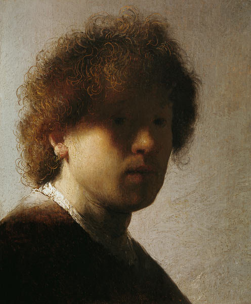 Zelfportret als jonge man van Rembrandt van Rijn