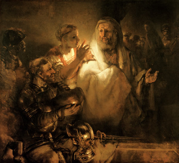 The Denial of St. Peter van Rembrandt van Rijn