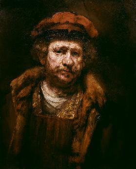 Rembrandt, Selbstbildnis mit roter Mütze