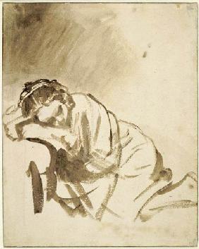 A young woman sleeping (Hendrickje Stoffels)