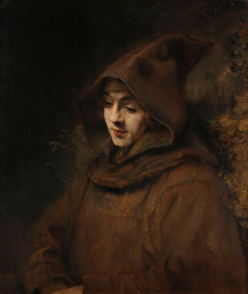 Titus as a monk van Rembrandt van Rijn