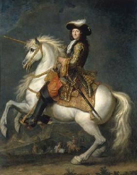 Ludwig XIV. Reiterbildnis von Houasse