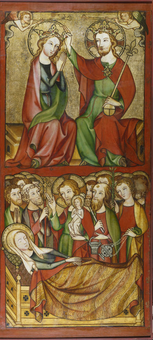 Coronation and Death of the Virgin van Rheinischer Meister um 1330