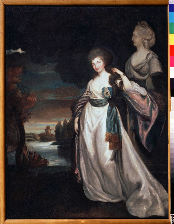 Portrait of Aleksandra Branicka (1754-1838), lady-in-waiting of Catherine II van Richard Brompton