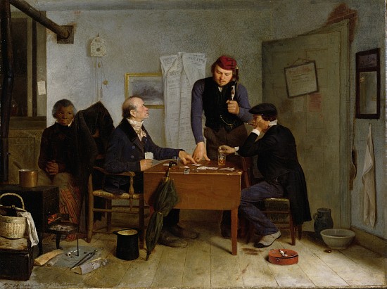 The Card Players van Richard Caton Woodville