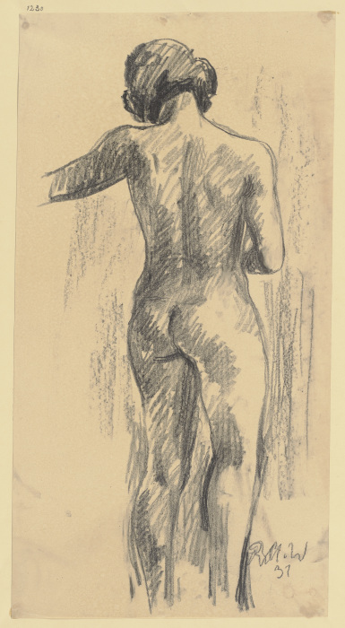 Female nude from behind van Richard Martin Werner