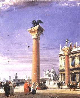 Die St.-Markussäule in Venedig