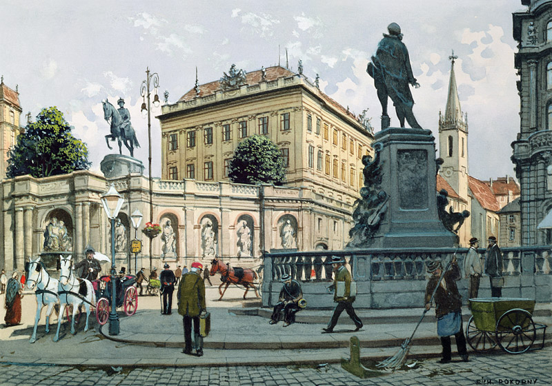 The Albertina, Vienna  on van Richard Pokorny