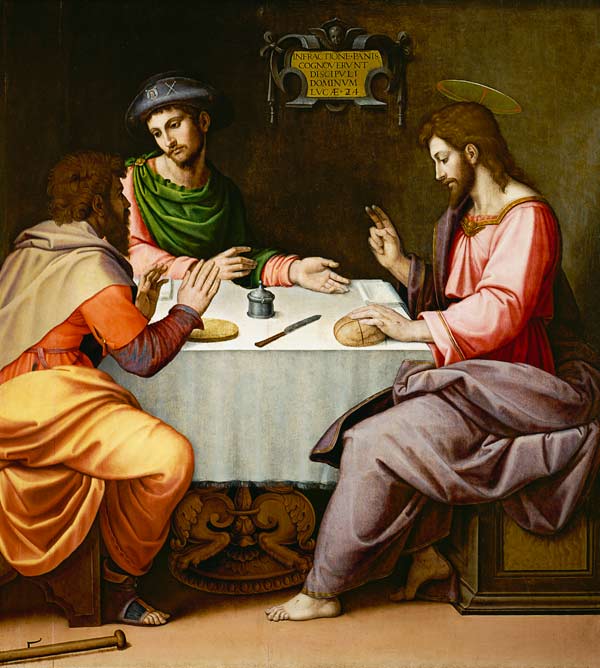 The Supper at Emmaus van Ridolfo Ghirlandaio