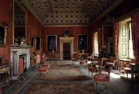 Syon House, Middlesex: interior showing the Red drawing room