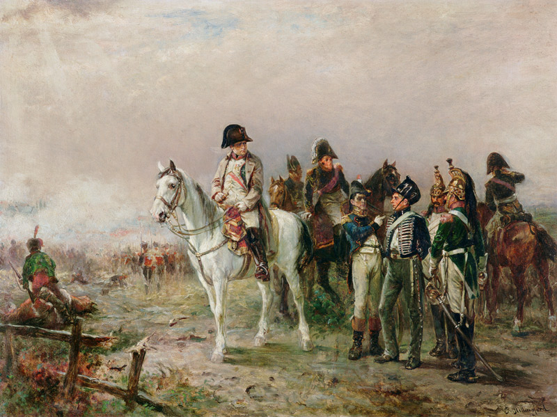 The Turning Point at Waterloo van Robert Alexander Hillingford