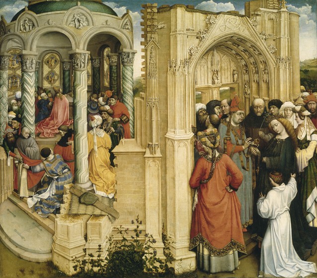 The Marriage of Mary and Joseph van Robert Campin