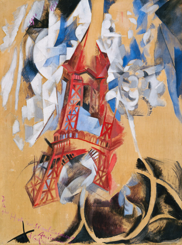 Der Eiffelturm (La Tour Eiffel) van Robert Delaunay