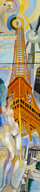 La Ville de Paris, la Femme et la Tour Eiffel van Robert Delaunay