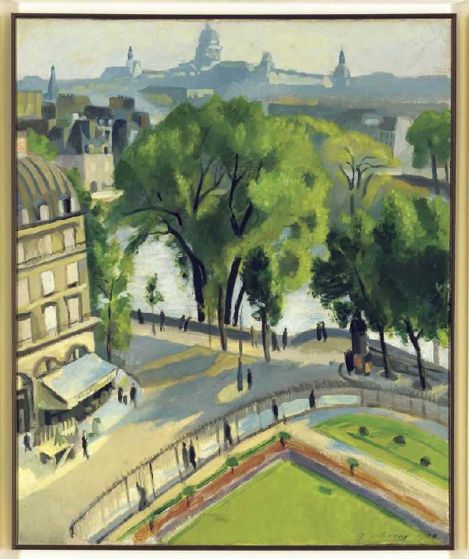Ansicht des Quai du Louvre van Robert Delaunay