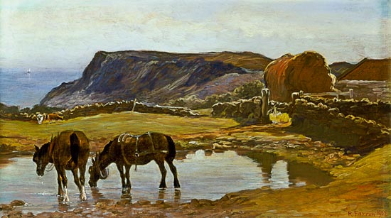 Watering the Horses van Robert Farren