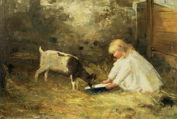The Kid (oil on canvas) van Robert Gemmel Hutchison